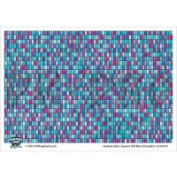 Stained Glass Squares - Old Blue & Purplish