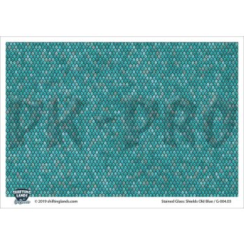 Stained Glass Shields - Old Blue