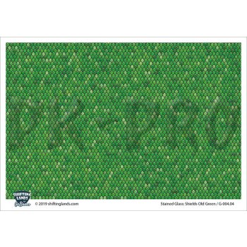 Stained Glass Shields - Old Green