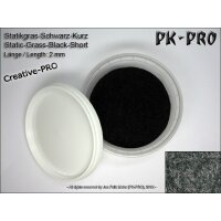 PK-PRO Statikgras Schwarz 2mm (140mL)