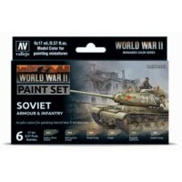 Model-Color WWII Paint Set Soviet Armour & Infantry...