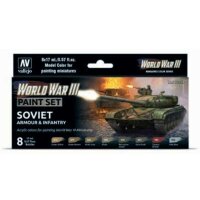 Model-Color WWIII Soviet Armour & Infantry (8x17mL)