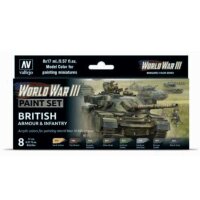 Model-Color WWIII British Armour & Infantry (8x17mL)