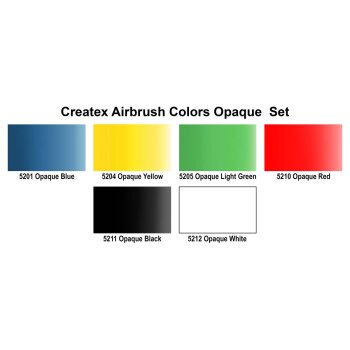 Createx 5803-00 Opaque Airbrush Set 6 x 60 ml