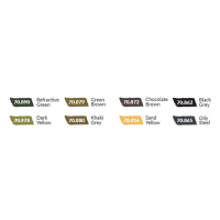70.108 Panzer Colors (8x18ml) - Model Color