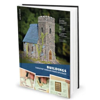 Bundle: Tabletop terrain from XPS foam: Buildings (English) plus template set