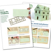 Bundle: Tabletop terrain from XPS foam: Buildings (English) plus template set