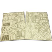 Bundle: Tabletop terrain from XPS foam: Buildings (English) plus template set