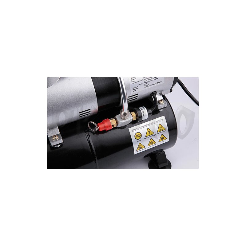 Hobby Airbrush Kompressor mit dem Druckbehälter Fengda® AS-186 A 