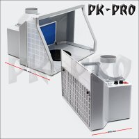 WT-Airbrush Spray Booth Kit Filter Extraction Paint Art Craft 9m³/min LED-Wiltec-900