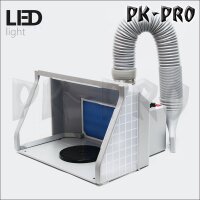 WT-Airbrush Spray Booth Kit Filter Extraction Paint Art Craft 9m³/min LED-Wiltec-900