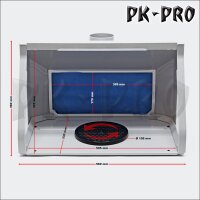 WT-Airbrush Spray Booth Kit Filter Extraction Paint Art Craft 9m³/min LED-Wiltec-900