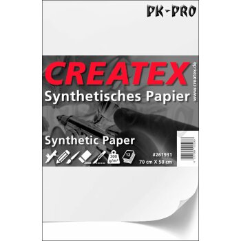 CREATEX Synthetic Paper 50 cm x 35 cm (12 sheets)