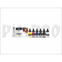 Liquitex Professional Acrylic Ink Set Basisfarben 6 x 30...