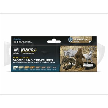 Vallejo-Wizkids-Premium-Woodland-Creatures-(8x8mL)