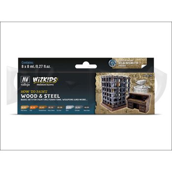 Vallejo-Wizkids-Premium-Wood-&-Steel-(8x8mL)