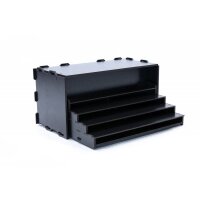 Black Paint Rack: Farbregal ausziehbar (Tribüne)