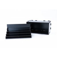 Black Paint Rack: Farbregal ausziehbar (Tribüne)