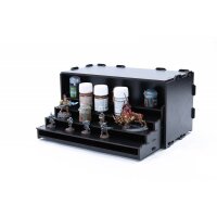 Black Paint Rack: Farbregal ausziehbar (Tribüne)