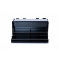 Black Paint Rack: Farbregal ausziehbar (Tribüne)