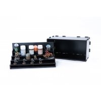 Black Paint Rack: Farbregal ausziehbar (Tribüne)