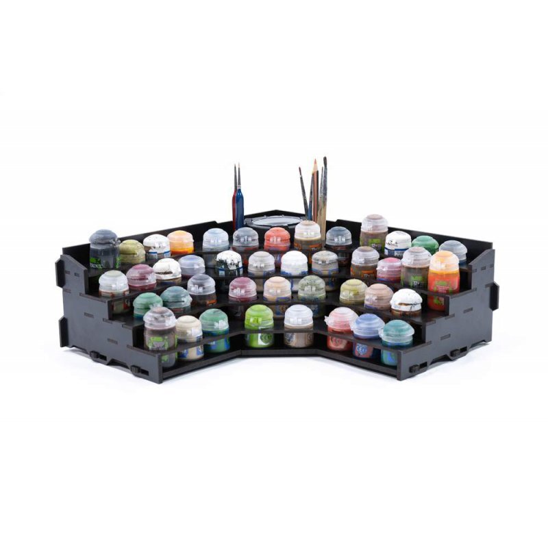 Black Paint Rack Eck Farbregal Top (Citadel)
