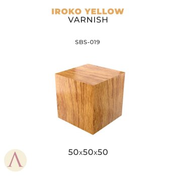 Iroko Yellow Varnish 50 X 50 X 50