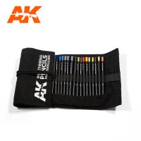 Weathering Pencils Full Range Cloth Case (37 Waterpencil...