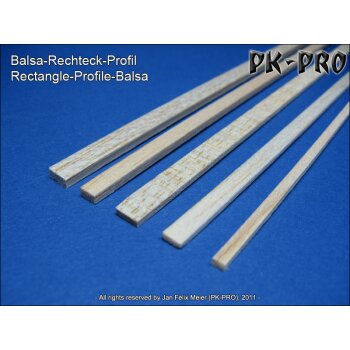 PK PRO Balsa Profile 2x3/25mm