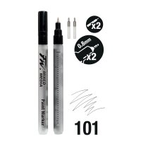 FW Marker Set 101 - 2 leere Marker inkl. Spitzen - Klein, 0.8mm Technisch