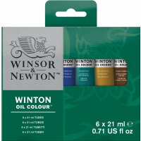 W&N Winton Ölfarben Tuben Set 6 x 21 ml Tuben