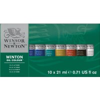 W&N Winton Ölfarben Tuben Set 10 x 21 ml Tuben