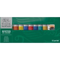 W&N Winton Ölfarben Studio Set 8 x 21 ml Tuben + Zubehör