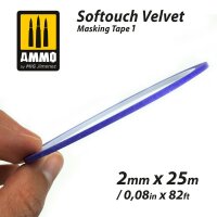 Softouch Velvet Masking Tape #1 (2mm x 25m)