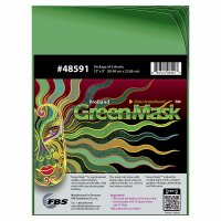 Green Mask 30,48 cm x 22,86 cm (PU 6 Sheets)