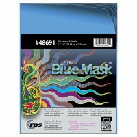 Blue Mask 30,48 cm x 22,86 cm (PU 6 Sheets)