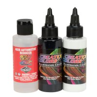 (DG in LQ) Createx Illustration 5085-02 White / Black / 4020 Set 3 x 60 ml
