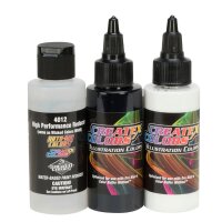 Createx Illustration 5086-04 White / Black / 4012 Set 3 x 120 ml