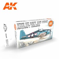 AK-11729-WWII-US-Navy-&-USMC-Aircraft-Colors-SET-(3rd-Generation)-(6x17mL)