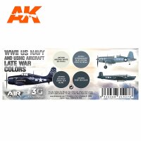 AK-11730-WWII-US-Navy-&-USMC-Aircraft-Late-War-Colors-SET-(3rd-Generation)-(4x17mL)