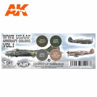 AK-11732-WWII-USAAF-Aircraft-Colors-Vol.1-SET-(3rd-Generation)-(4x17mL)