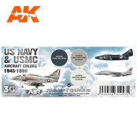 AK-11745-US-Navy-&-USMC-Aircraft-Colors-1945-1980-SET-(3rd-Generation)-(3x17mL)