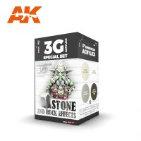 Wargame Color Set - Stone And Rock Effects (3rd-Generation) (4x17mL)