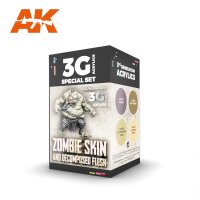 Wargame Color Set - Zombie Skin (3rd-Generation) (4x17mL)