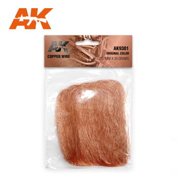 Copper Wire 0.07mm x 20 Grams Original Color