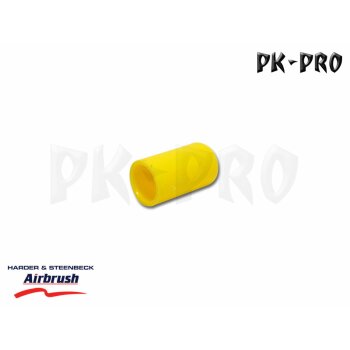 H&S-plastic cap for cleaning or color mixing by bubble, yellow-[127990]