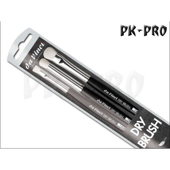 DRY BRUSH Set, Serie 140 No.6, 143 No.12 und 145 No.10