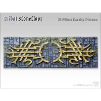 Tribal Stonefloor Bases - 25x50mm Diorama (6)