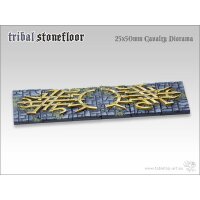 Tribal Stonefloor Bases - 25x50mm Diorama (6)