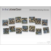 Tribal Stonefloor Bases - 20x20mm Diorama (14)
